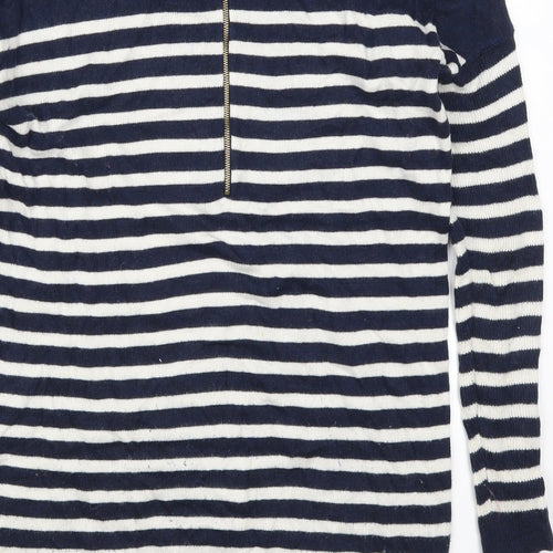 Atmosphere Womens Blue Striped  Pullover Jumper Size 6