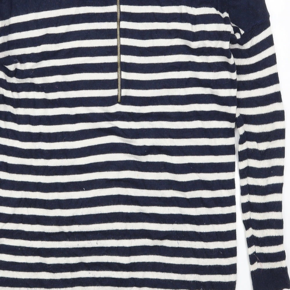 Atmosphere Womens Blue Striped  Pullover Jumper Size 6