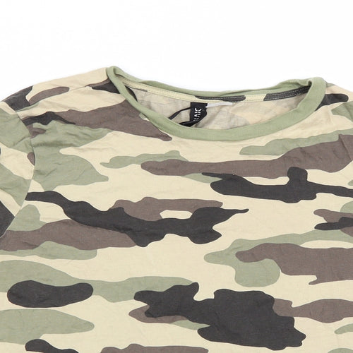 Divided by H&M Boys Green Camouflage  Basic T-Shirt Size S
