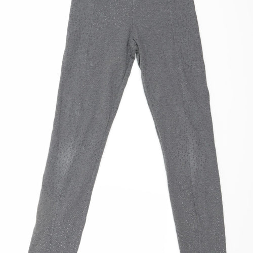 H&M Girls Grey Geometric  Carrot Trousers Size 12-13 Years
