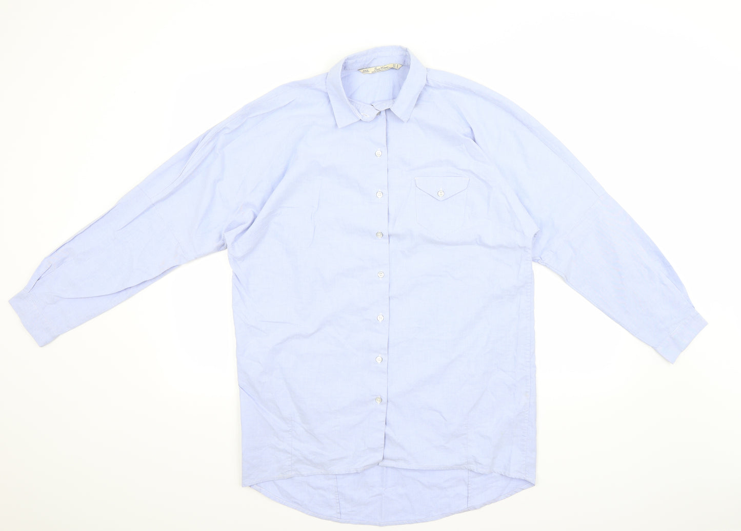 Leana Woman Womens Blue   Basic Button-Up Size 12