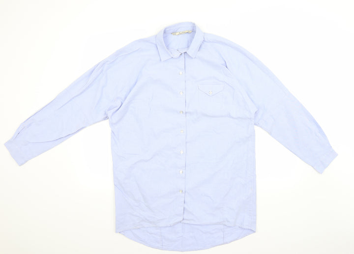 Leana Woman Womens Blue   Basic Button-Up Size 12