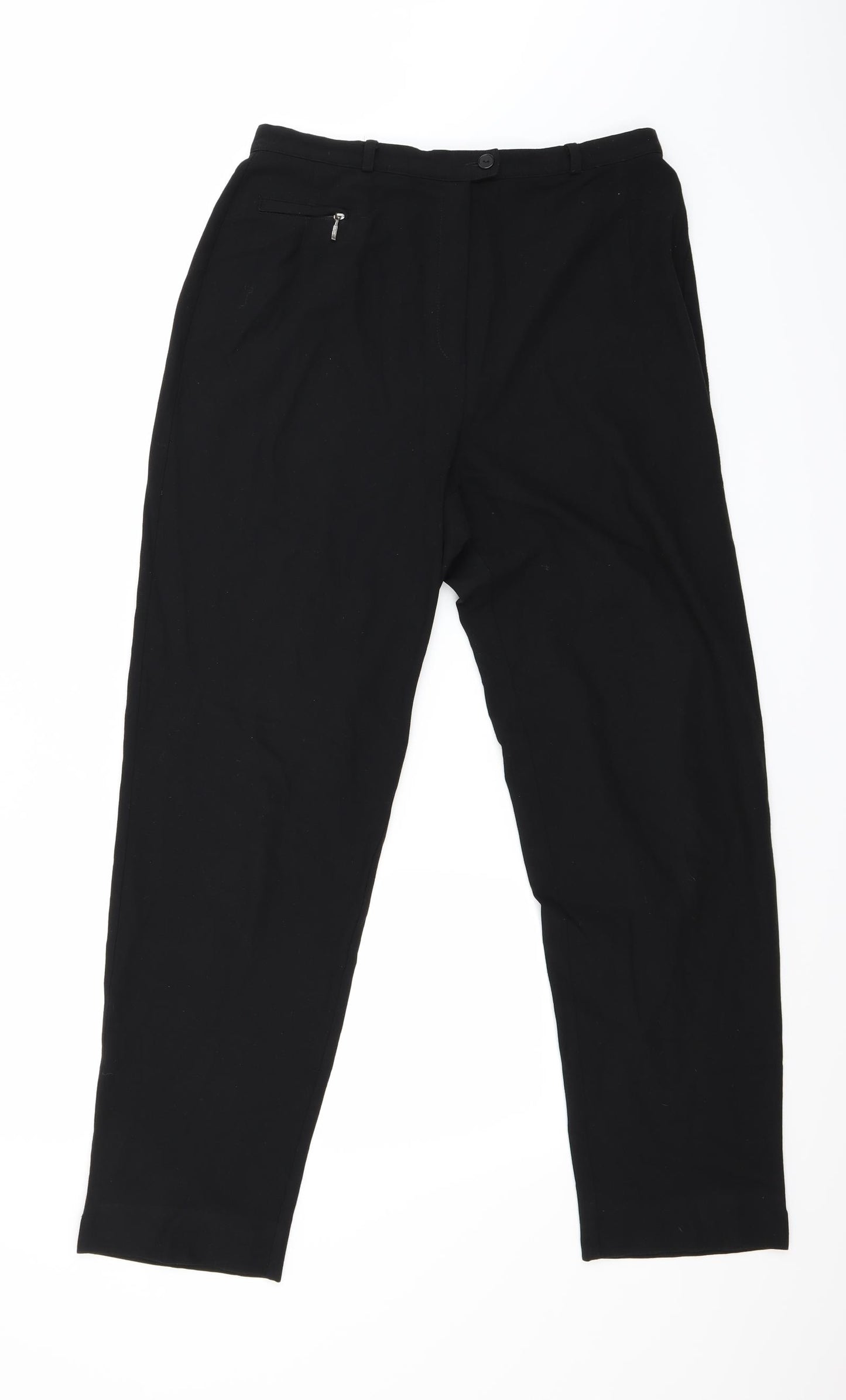 Marks and Spencer Womens Black   Trousers  Size 14 L29 in