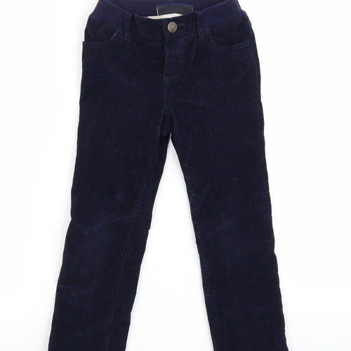 Gap Girls Blue  Velvet Straight Jeans Size 5 Years