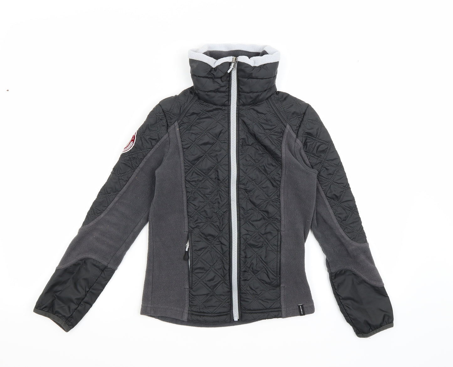 DECATHLON Boys Black  Fleece Jacket Coat Size 9-10 Years