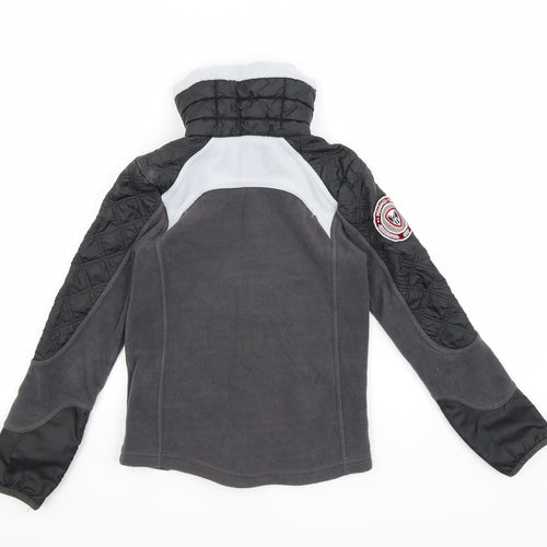 DECATHLON Boys Black  Fleece Jacket Coat Size 9-10 Years