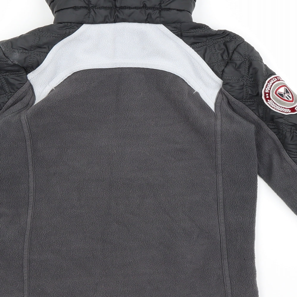 DECATHLON Boys Black  Fleece Jacket Coat Size 9-10 Years