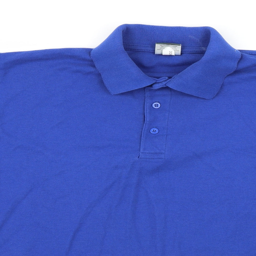 Uneek Mens Blue  Jersey  Polo Size L