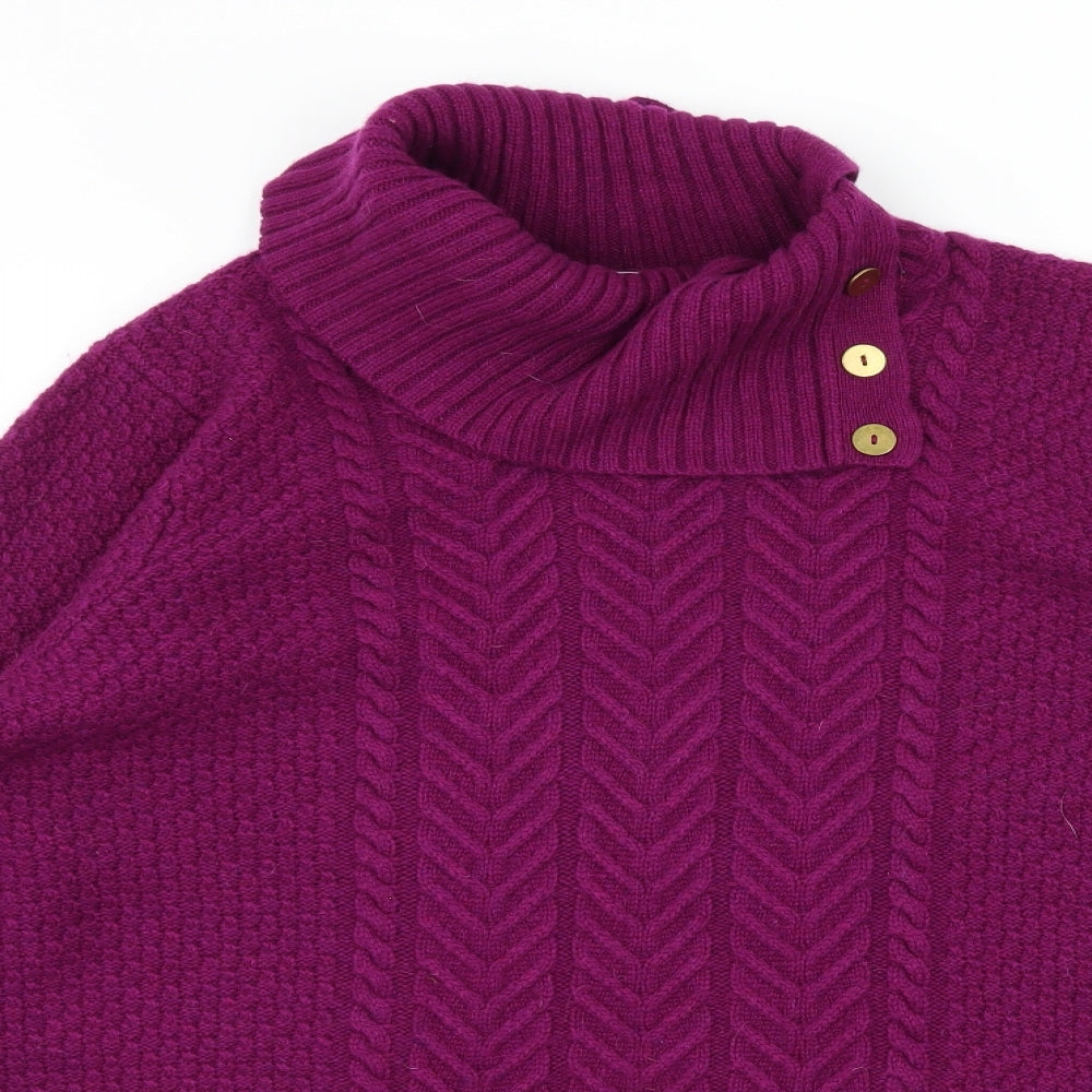 Tulchan Womens Purple  Knit Pullover Jumper Size 16