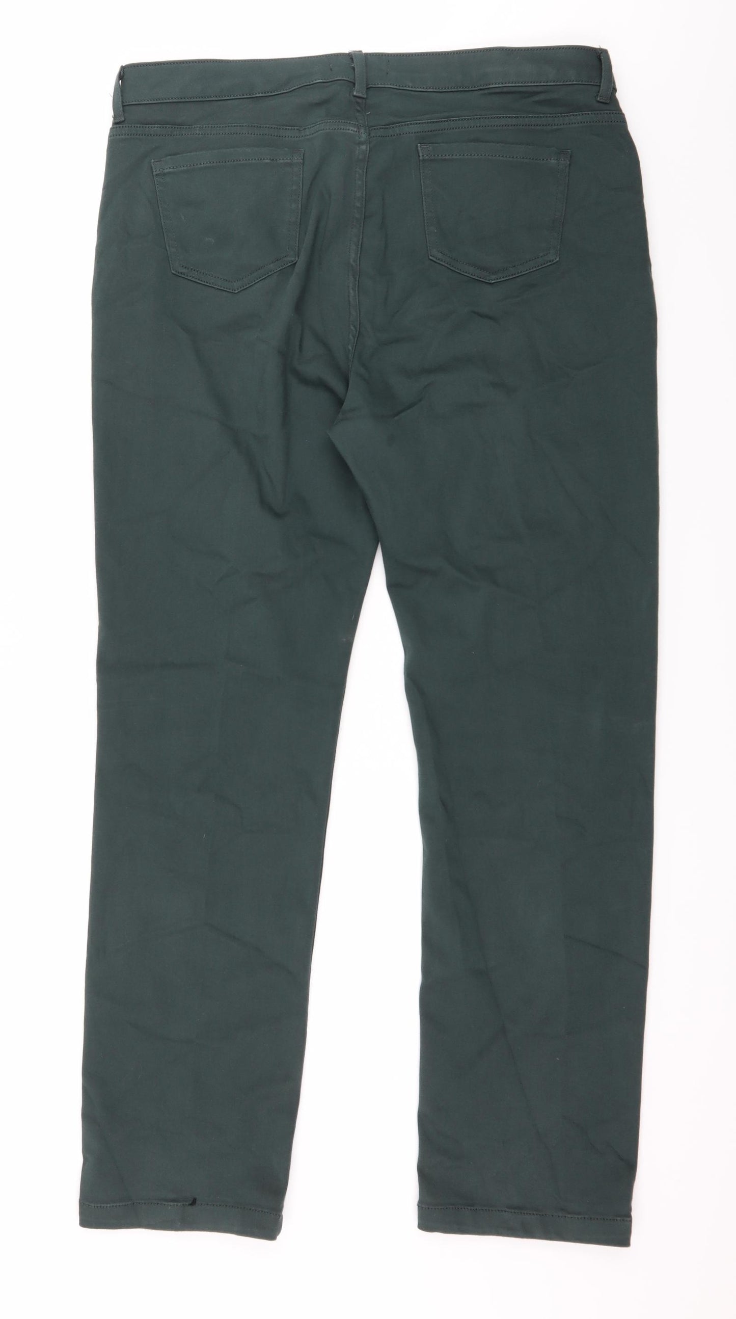 Per Una Womens Green  Denim Straight Jeans Size 36 in L29 in