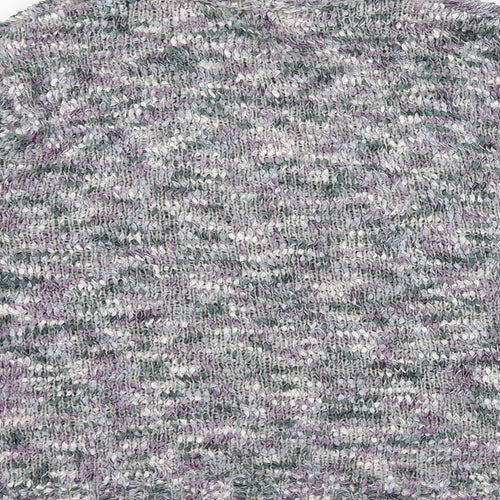 Preworn Womens Purple  Knit Cardigan Jumper Size M