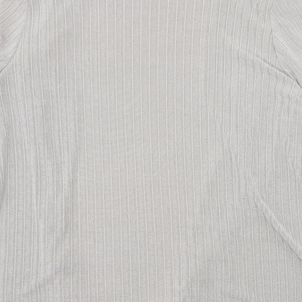 Reflections Womens Grey  Jersey Cardigan Jumper Size XL