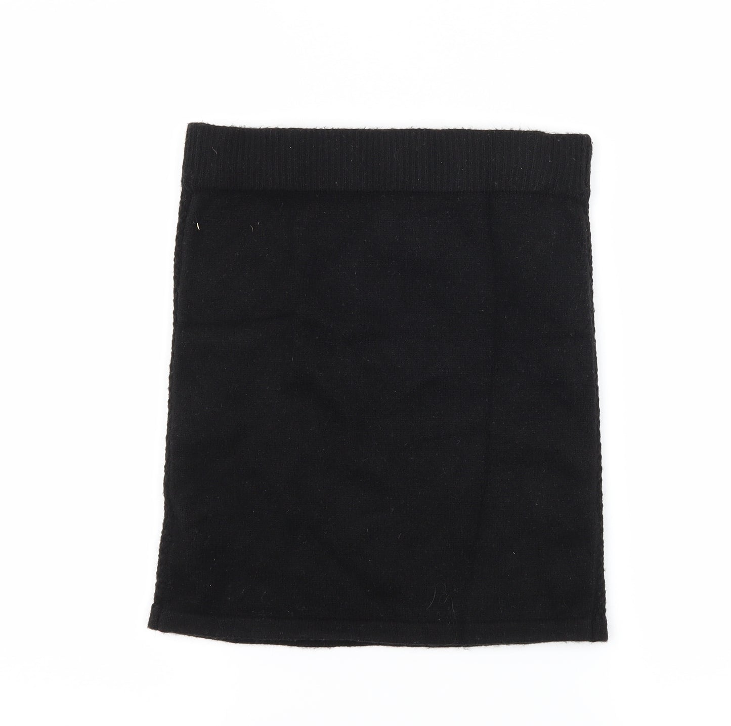 Primark Womens Black  Knit Bandage Skirt Size 6  - Cable knit