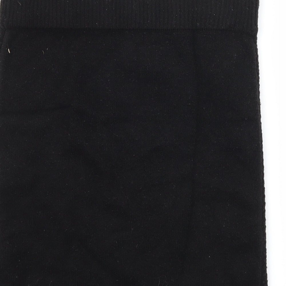 Primark Womens Black  Knit Bandage Skirt Size 6  - Cable knit