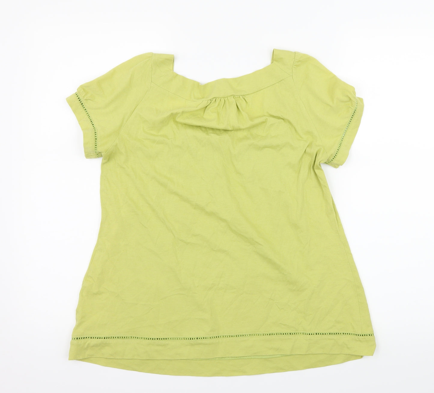Marks and Spencer Womens Green  Jersey Basic T-Shirt Size 12