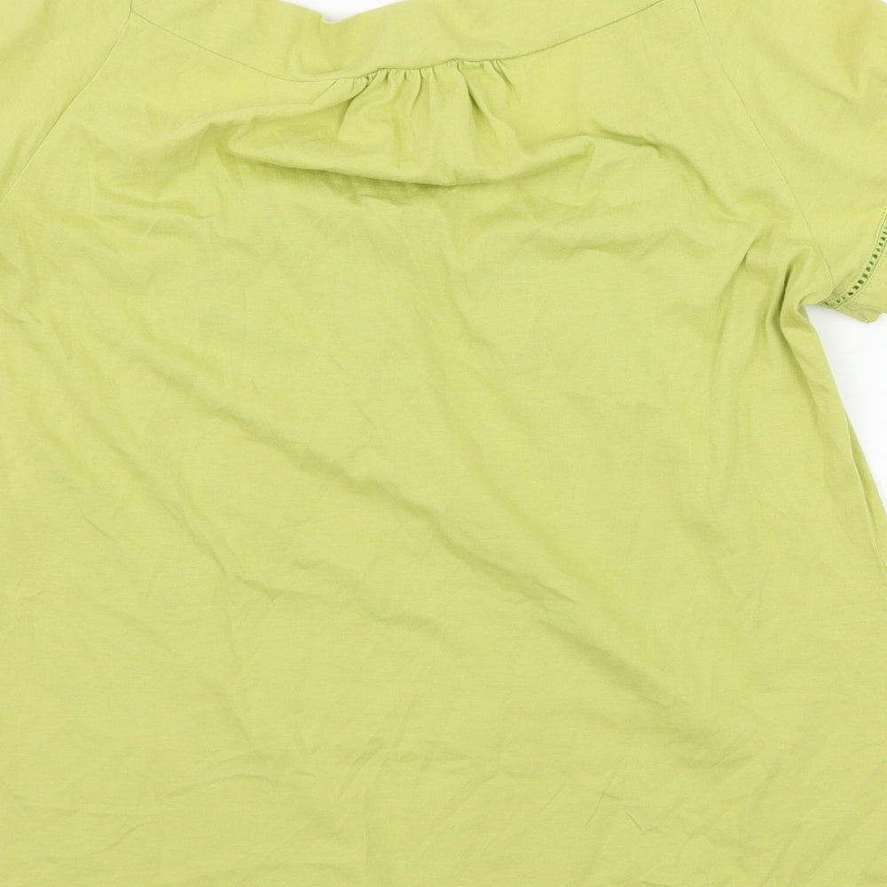 Marks and Spencer Womens Green  Jersey Basic T-Shirt Size 12