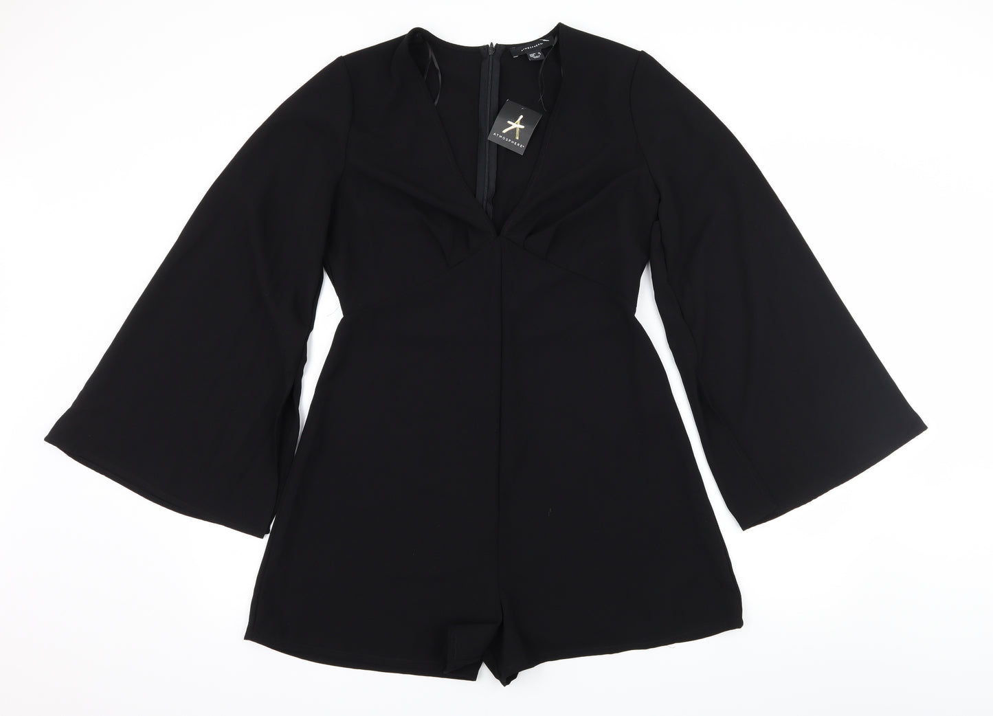 Atmosphere Womens Black   Playsuit One-Piece Size 12  - Bell Sleeve