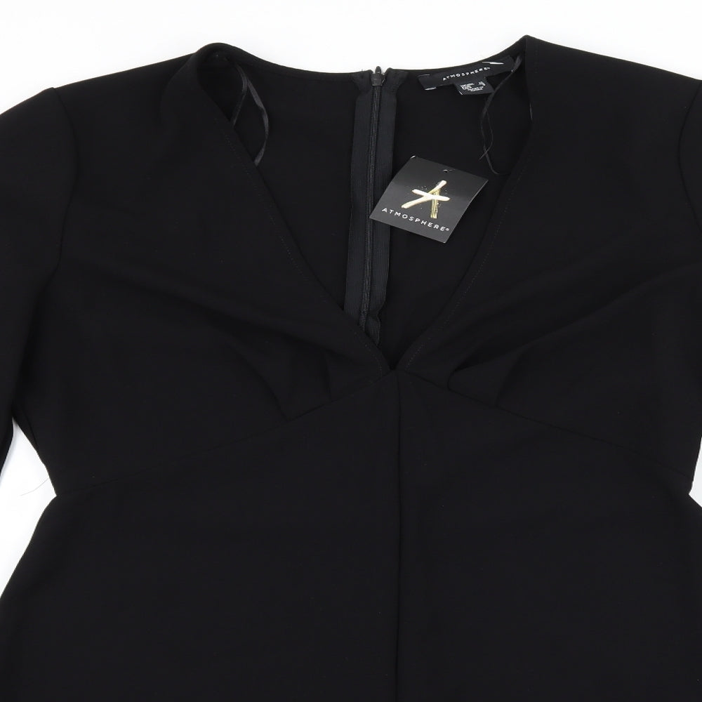 Atmosphere Womens Black   Playsuit One-Piece Size 12  - Bell Sleeve