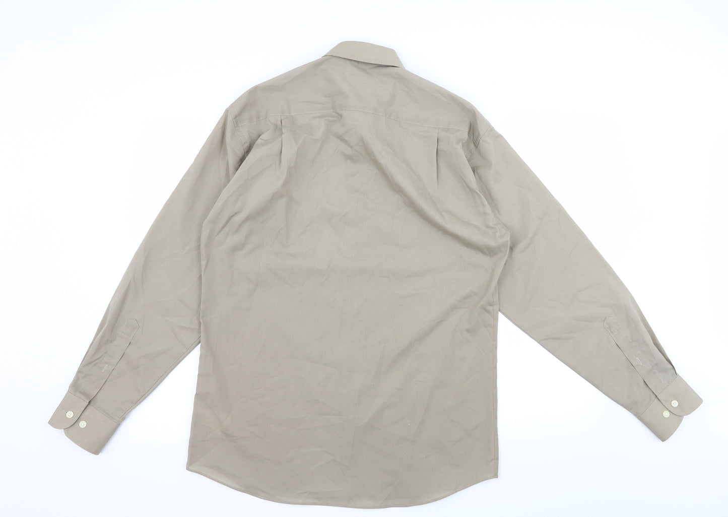 Van Heusen Mens Brown    Dress Shirt Size 14.5