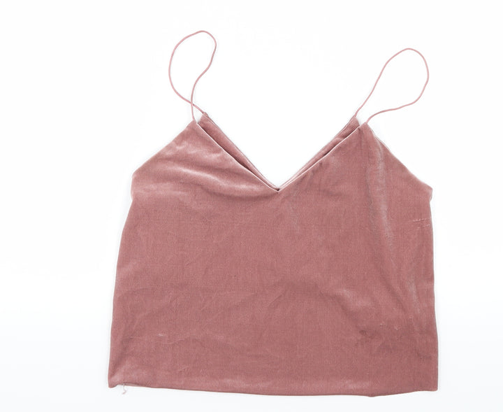 Bershka Womens Purple Velvet Camisole Tank Size XS