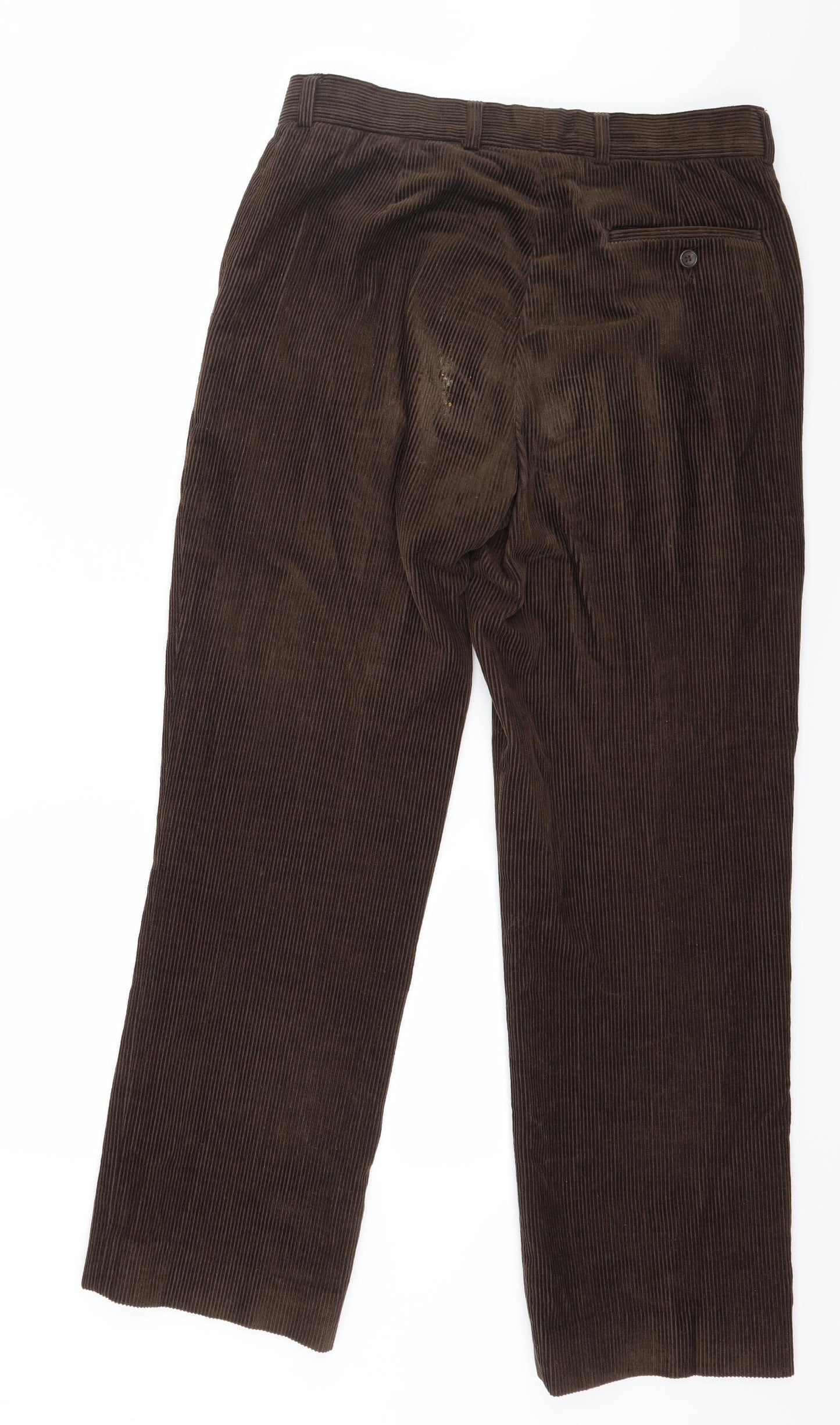 Greenwoods Mens Brown  Corduroy Trousers  Size 32 in L30 in