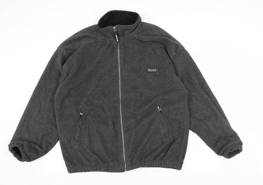 Front view of Active men’s grey jacket, size L