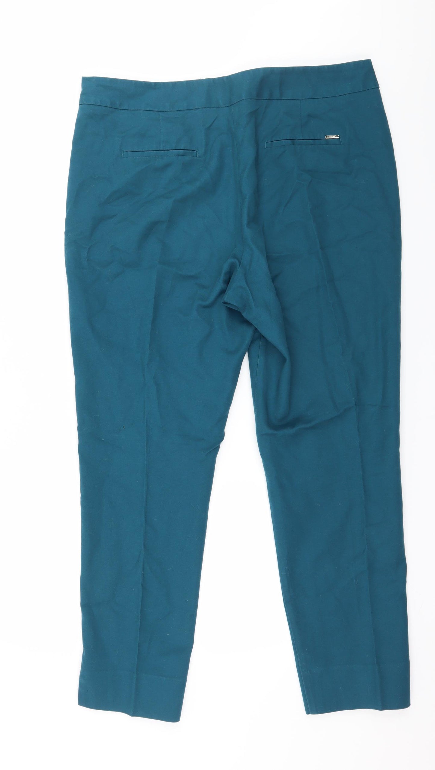 Per Una Womens Blue   Trousers  Size 18 L28 in