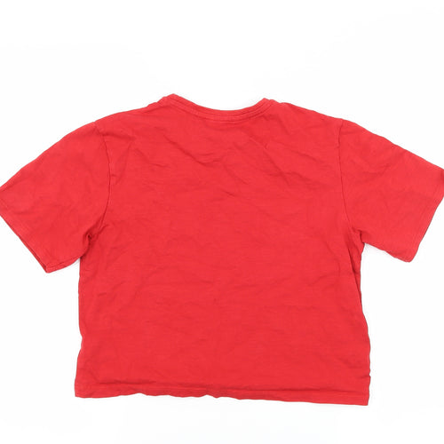 Candy Couture Girls Red  Jersey Basic T-Shirt Size 13 Years  - Weekend Slogan