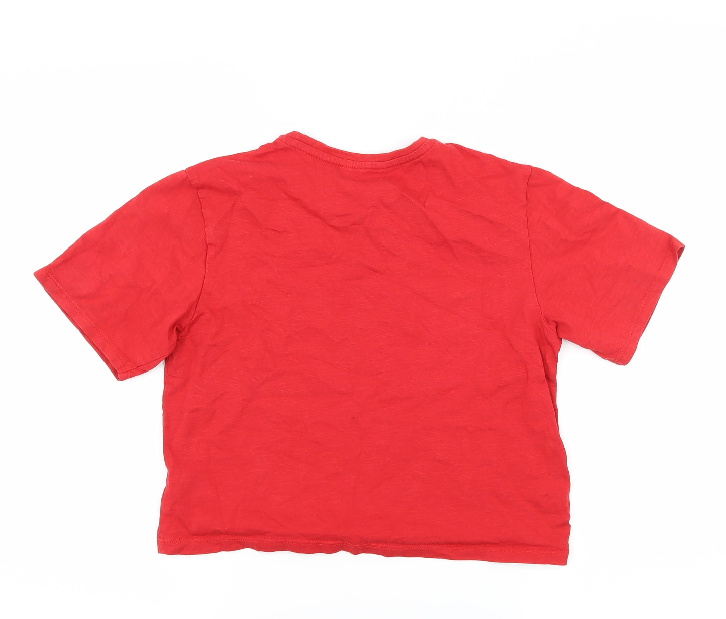Candy Couture Girls Red  Jersey Basic T-Shirt Size 13 Years  - Weekend Slogan