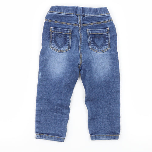 George Baby Blue  Denim Capri Jeans Size 9-12 Months
