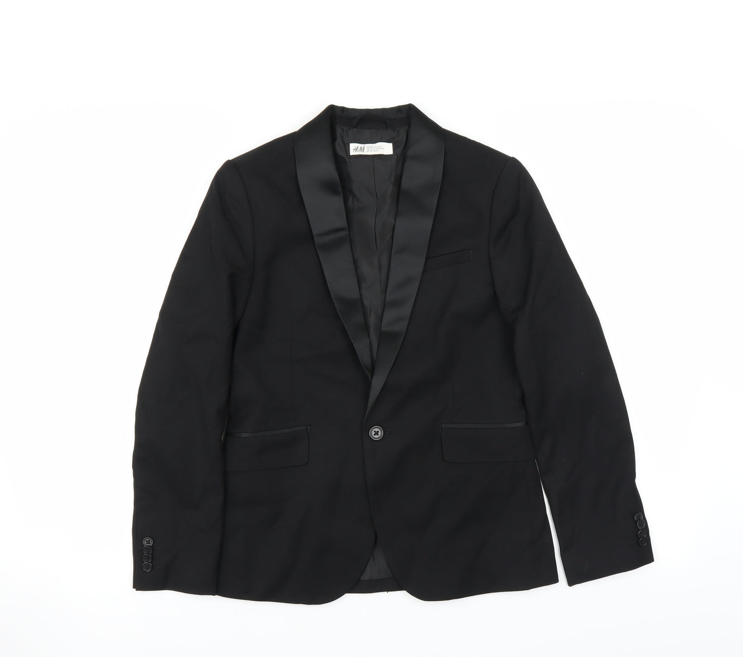 H&M Boys Black   Jacket  Size 10-11 Years  - Suit Jacket
