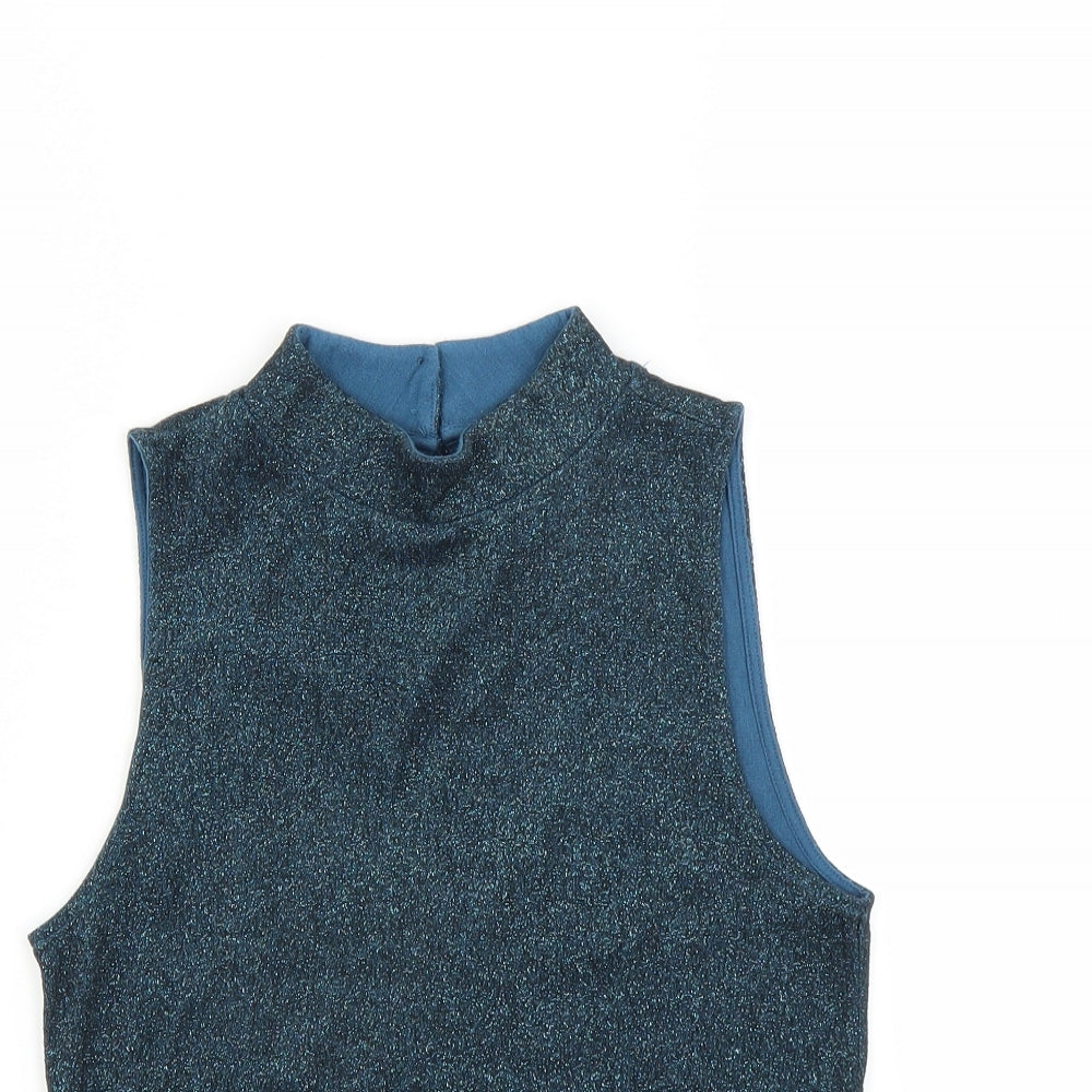 Topshop Womens Blue   Basic Tank Size 6