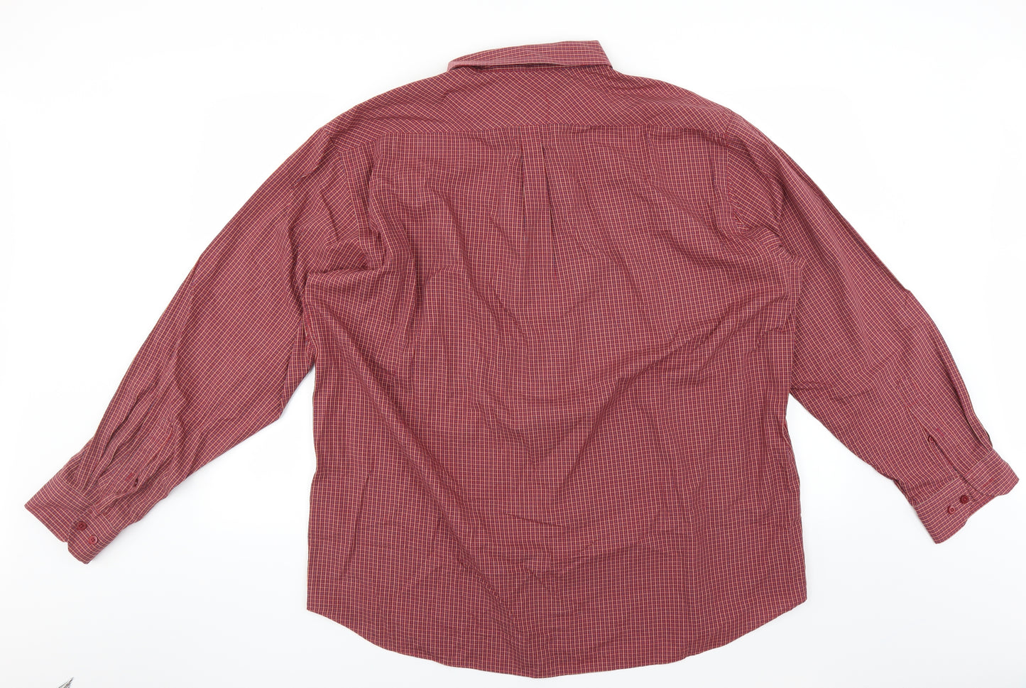 Harmer Mens Red Check   Button-Up Size 2XL
