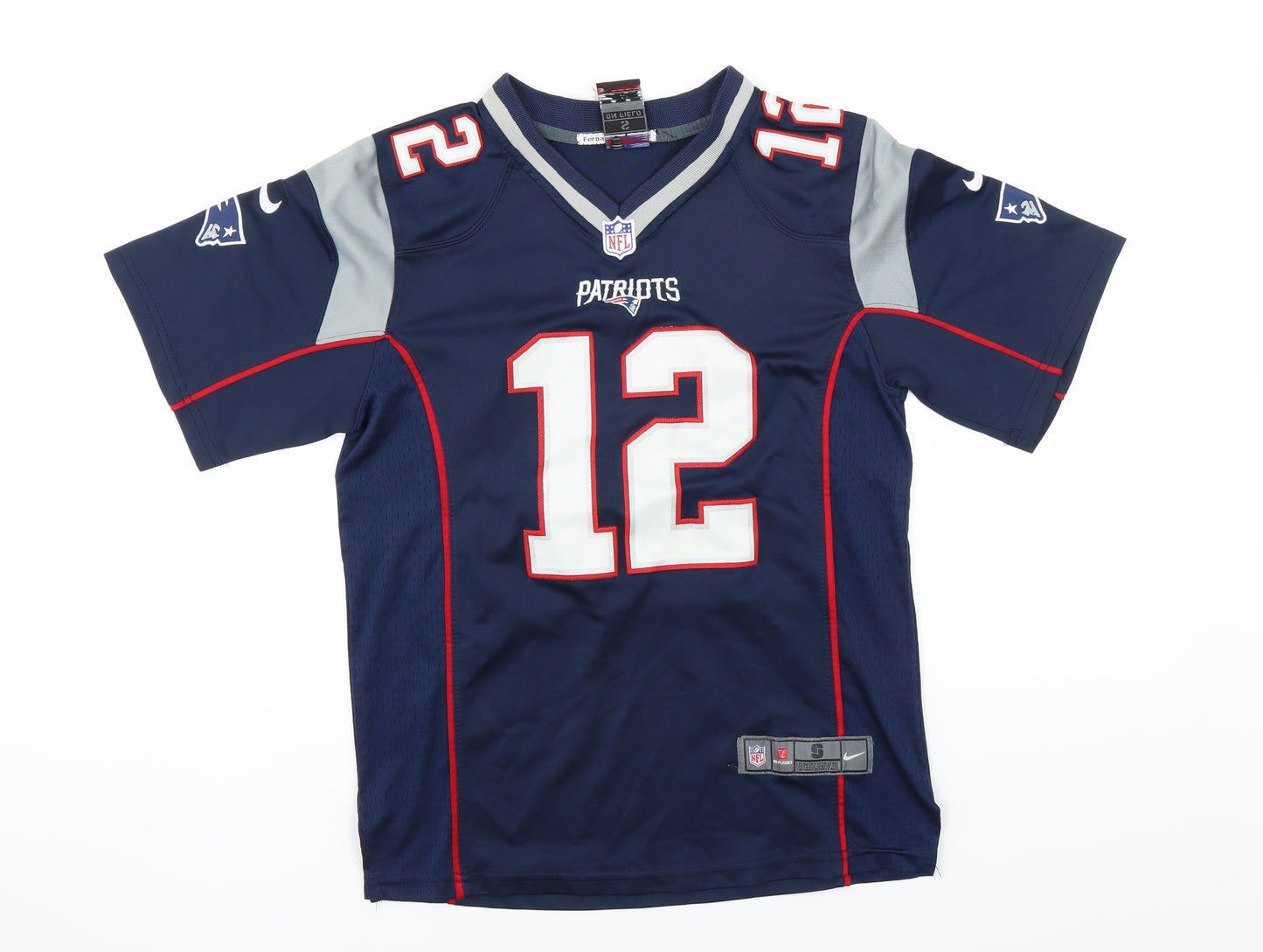 Nike Mens Blue    T-Shirt Size S  - NFL patriots