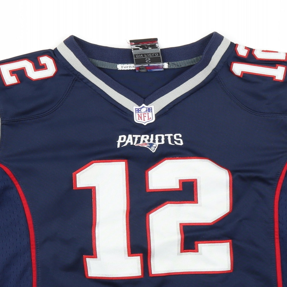 Nike Mens Blue    T-Shirt Size S  - NFL patriots