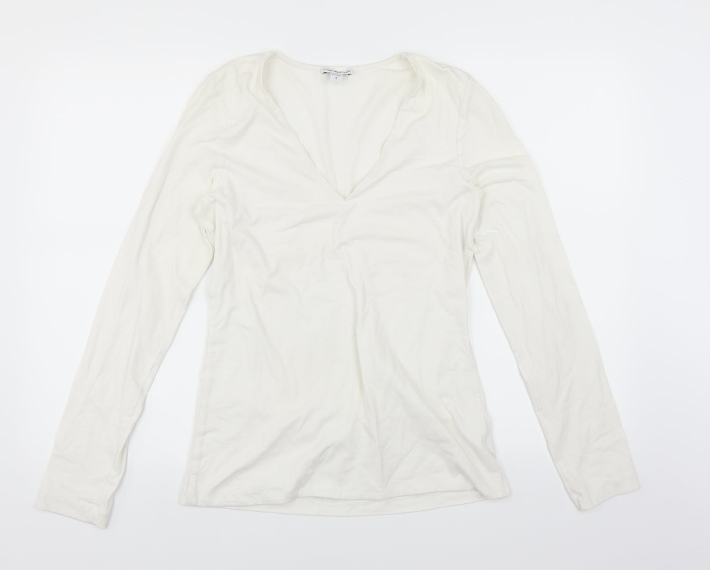 James Perse Womens White   Basic T-Shirt Size M