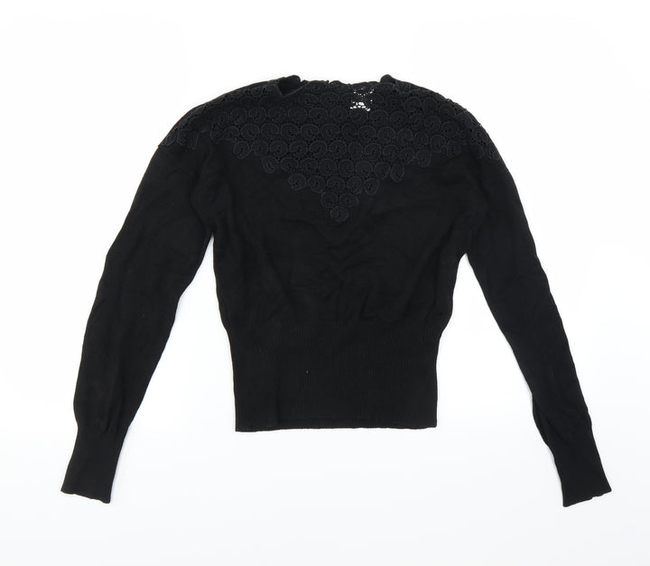 VERO MODA Womens Black   Pullover Jumper Size S