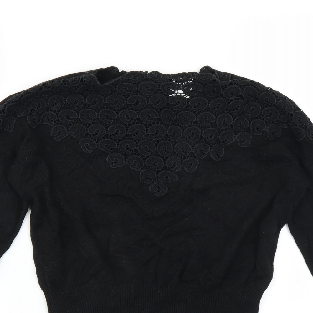 VERO MODA Womens Black   Pullover Jumper Size S