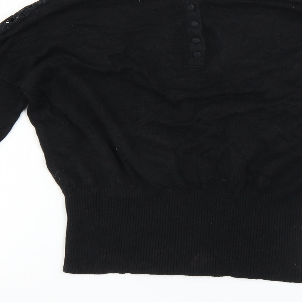 VERO MODA Womens Black   Pullover Jumper Size S