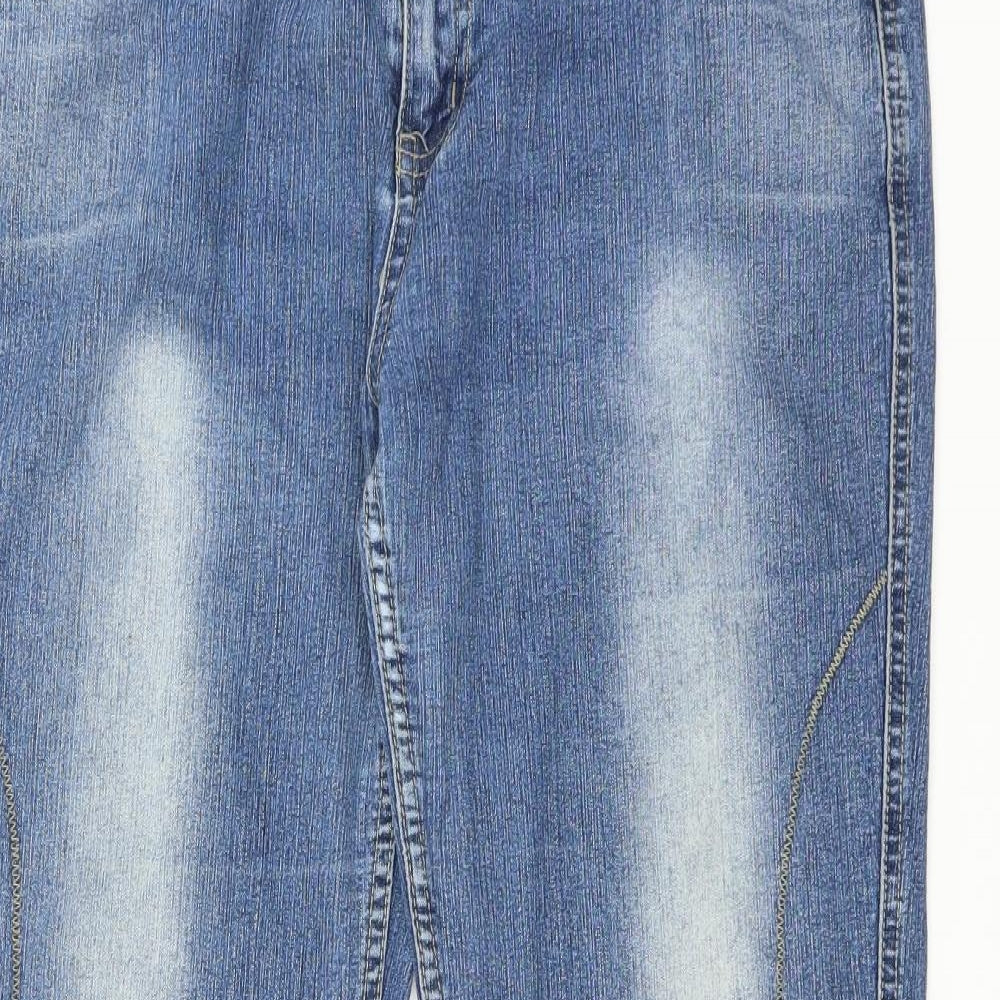 Haywire Womens Blue   Bootcut Jeans Size 16 L30 in - DISTRESSED