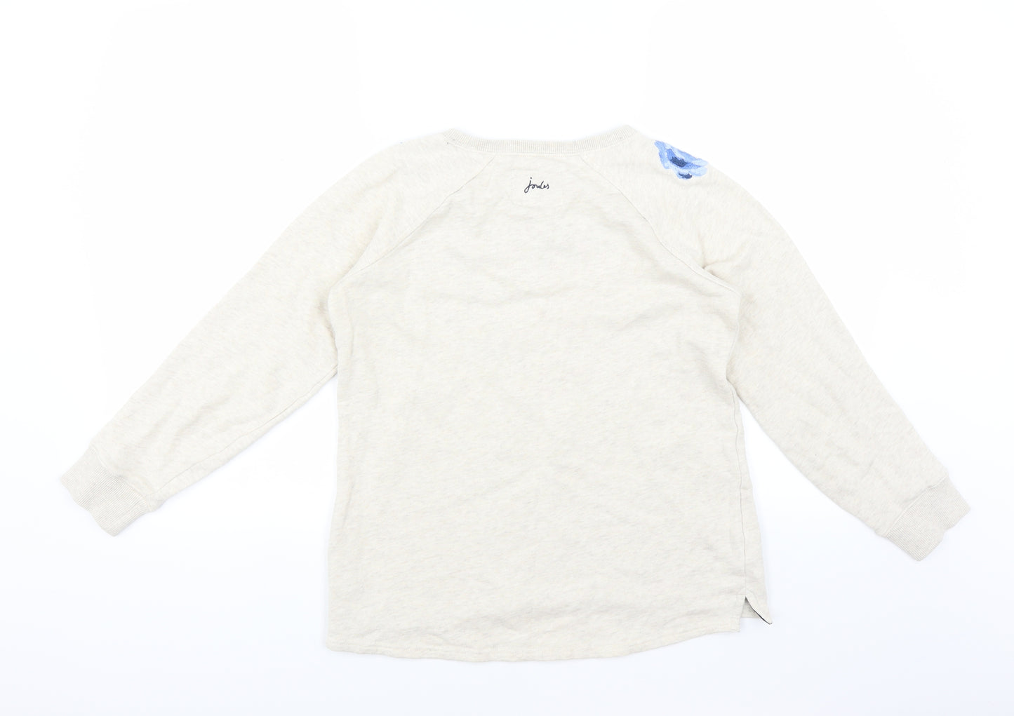Joules Womens Beige   Pullover Sweatshirt Size 6  - Flower Detail