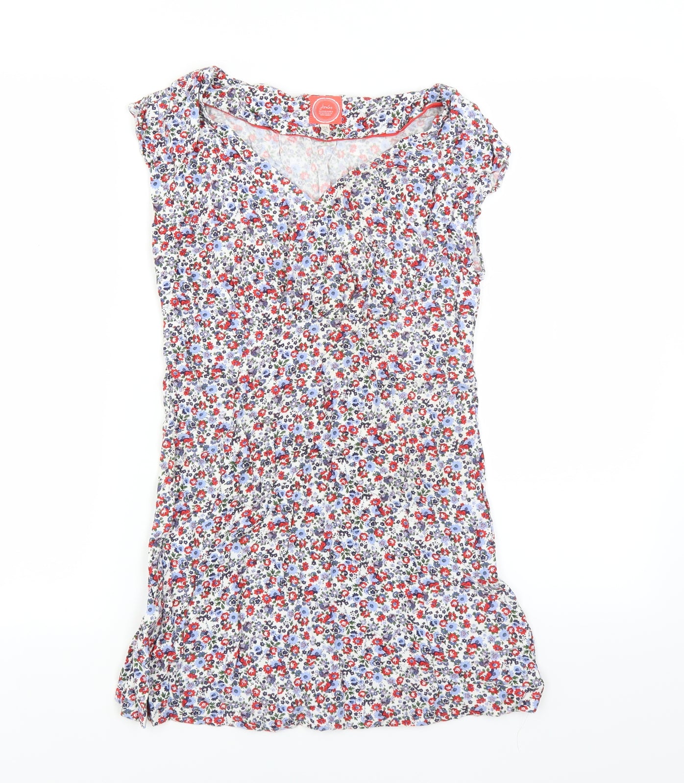 Joules Womens Multicoloured Floral  Basic Blouse Size 8