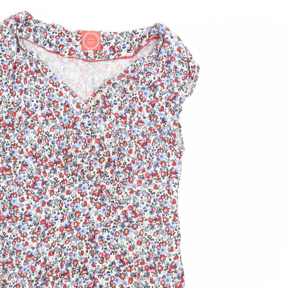 Joules Womens Multicoloured Floral  Basic Blouse Size 8