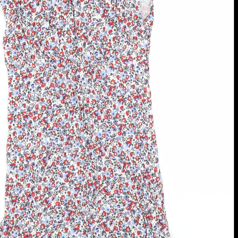Joules Womens Multicoloured Floral  Basic Blouse Size 8