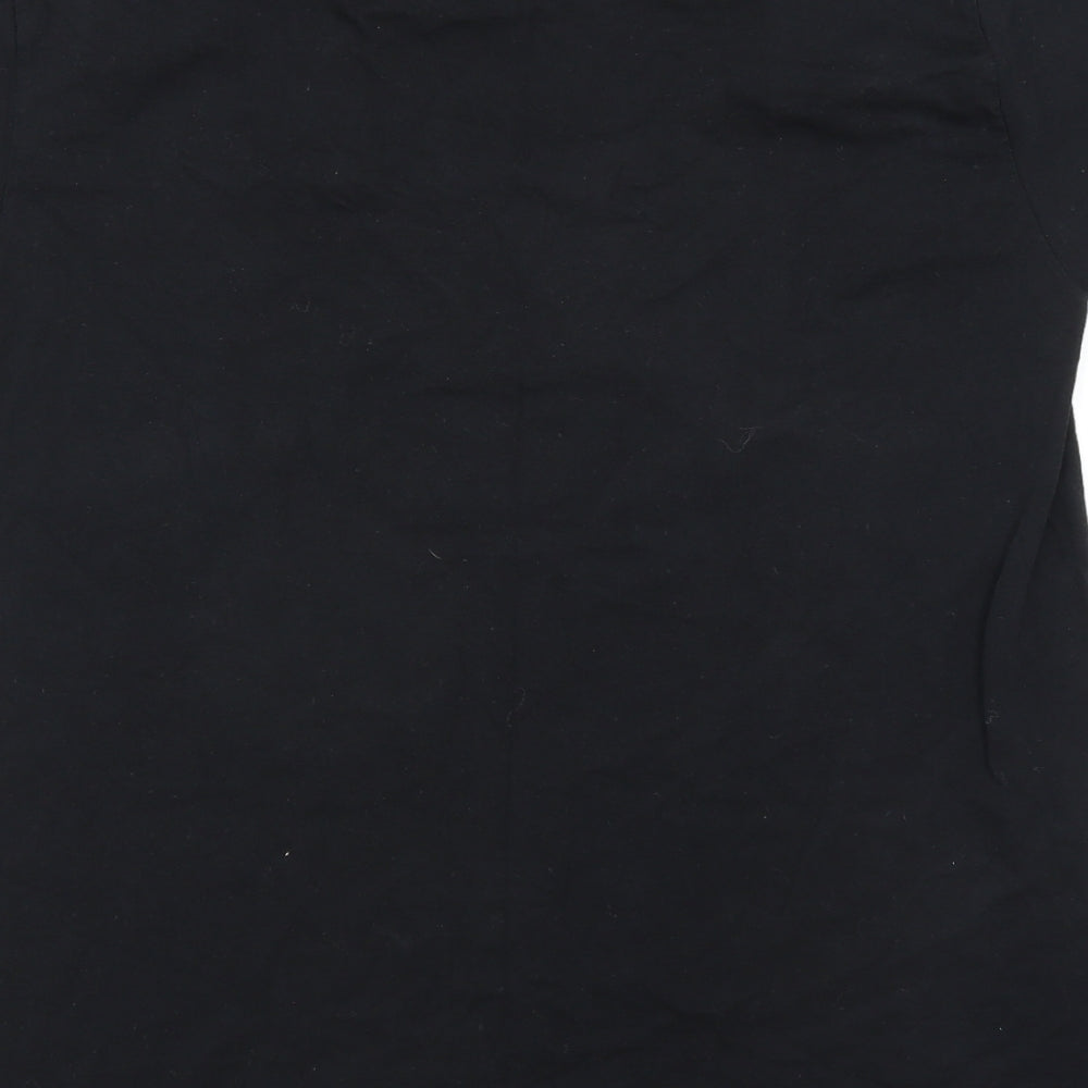 Fruit of the Loom Mens Black    T-Shirt Size M  - Face