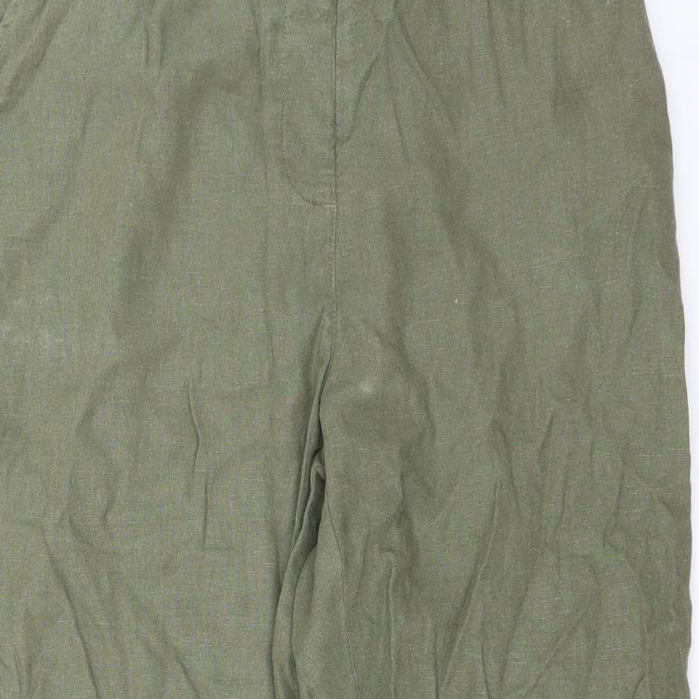 Peacocks Womens Green   Trousers  Size 12 L25 in