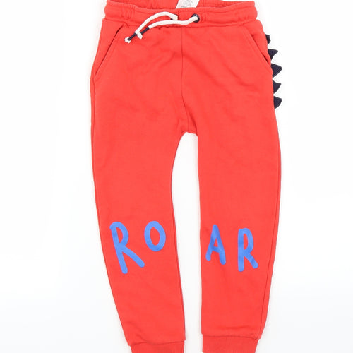George Boys Orange   Jogger Trousers Size 3-4 Years - Roar