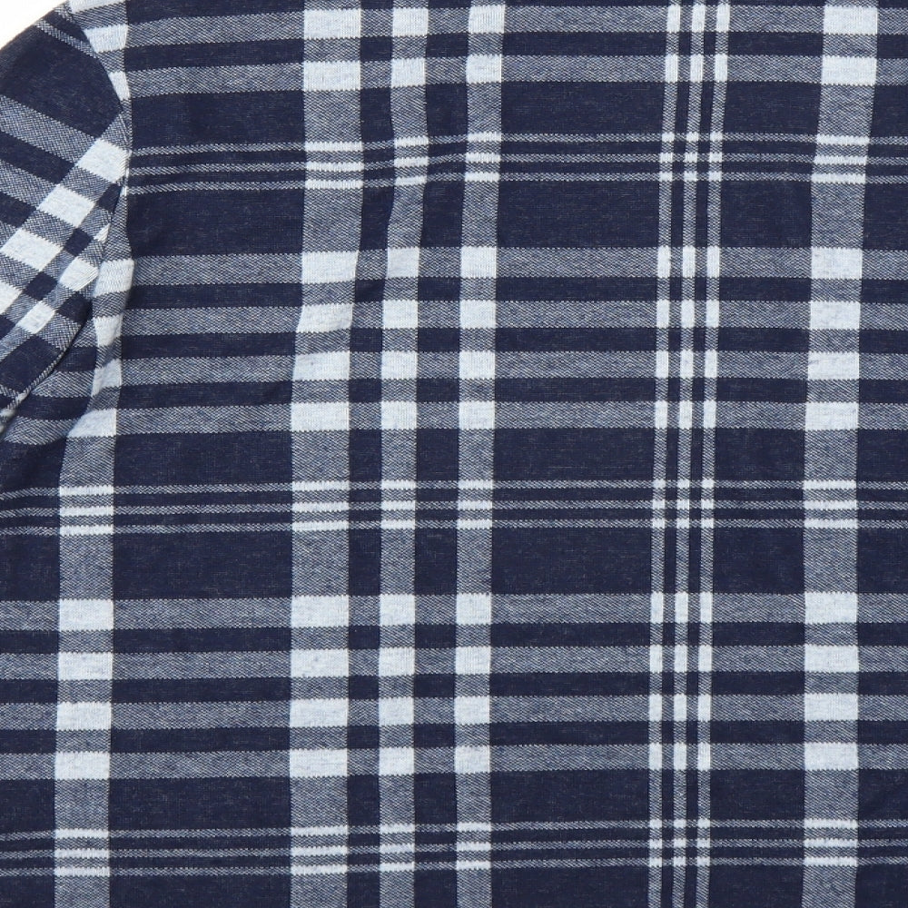 Marks and Spencer Womens Blue Plaid  Pullover Jumper Size 10