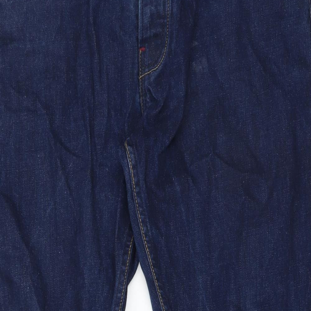 Crosshatch Mens Blue   Straight Jeans Size 38 L31 in
