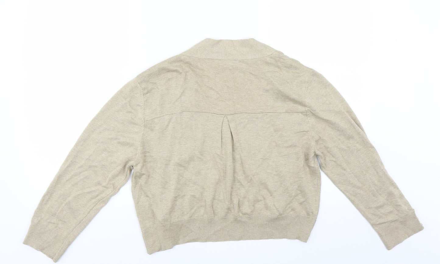 Wallis Womens Beige   Cardigan Jumper Size L  - Shrug